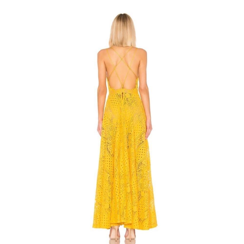 Michael Costello x Revolve Dress XS Yellow - Picture 2 of 9